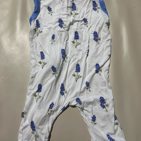 Kyte Baby Bluebonnet Pattern Sleeveless Long Pants Romper - Picture 2 of 7
